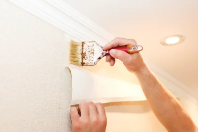 Pose de papier peint à Lapège — revêtements muraux et toiles de verre